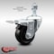 Service Caster 3.5 Inch SS Hard Rubber Swivel 12mm Threaded Stem Caster Total Lock Brake SCC-SSTSTTL20S3514-HRS-M1215 - alternate 2